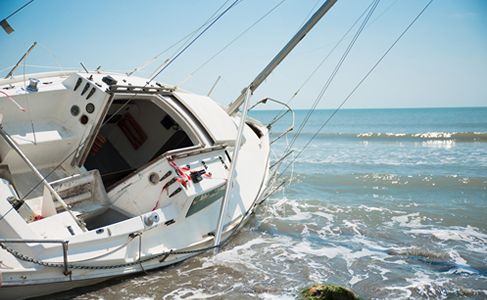 sinking boat
